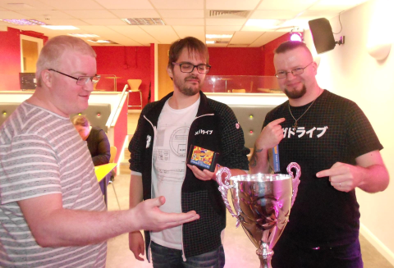 Ross, Tosh and Jay eye up the trophy